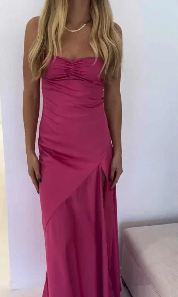 Luolandi Elegant Formal Dress Gowns Evening Gowns Spaghetti Straps Long Prom Dress Charming Party Dress