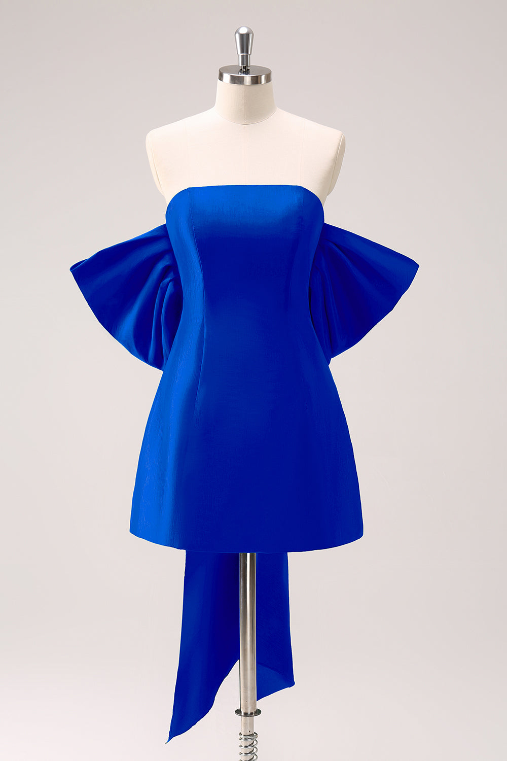 Luolandi Dark Green Strapless A Line Short Homecoming Dress With Bow Party Dress