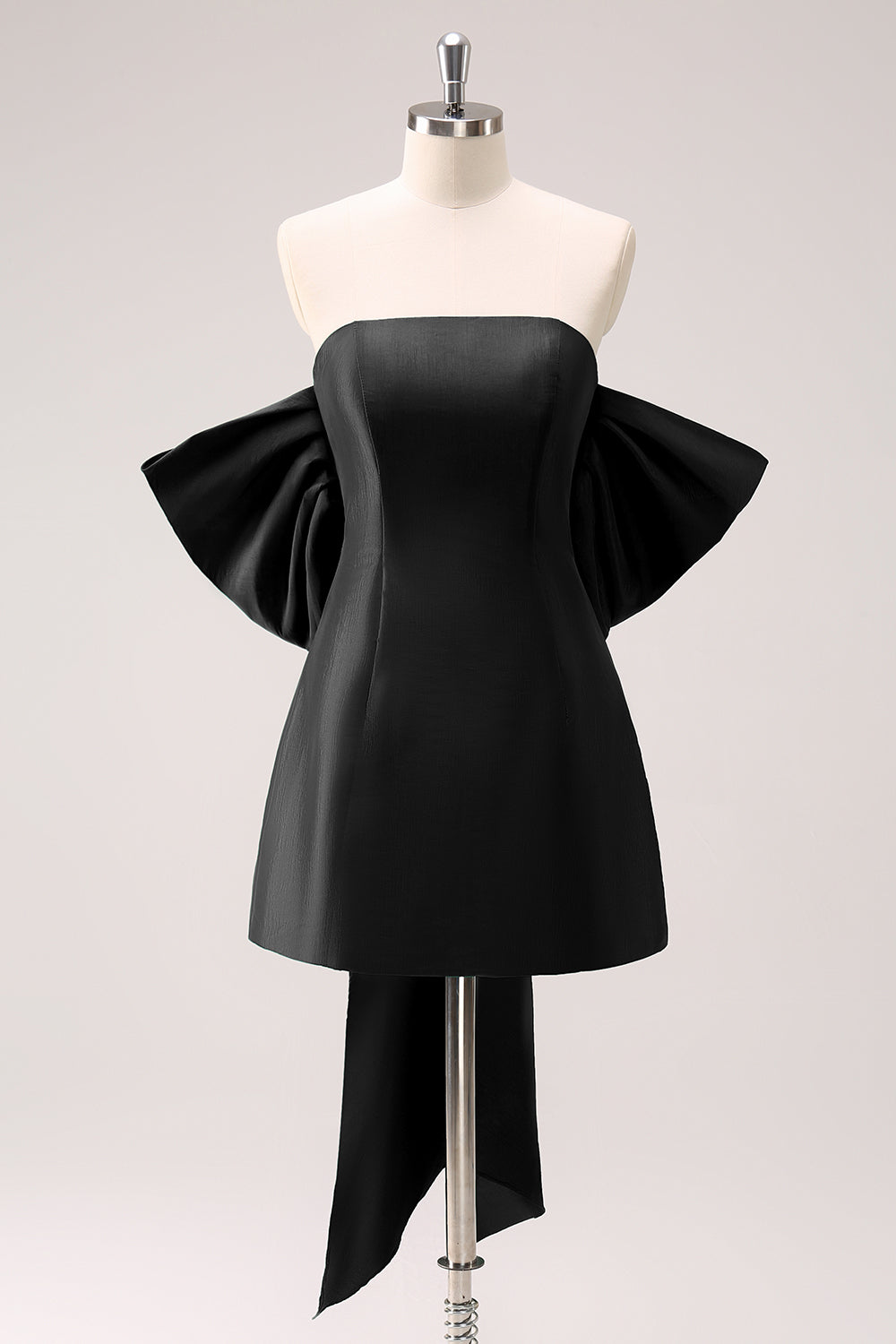 Luolandi Dark Green Strapless A Line Short Homecoming Dress With Bow Party Dress