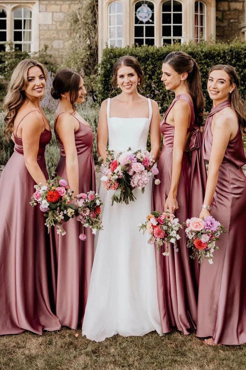 Luolandi Chaming A-Line Square Neck Wedding Dresses Simple Elegant