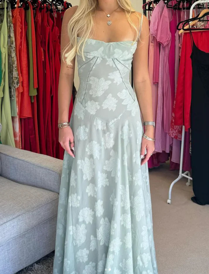 Luolandi Lilac Spaghetti Straps Elegant Long Party Dress Charming Evening Dress Formal Dress