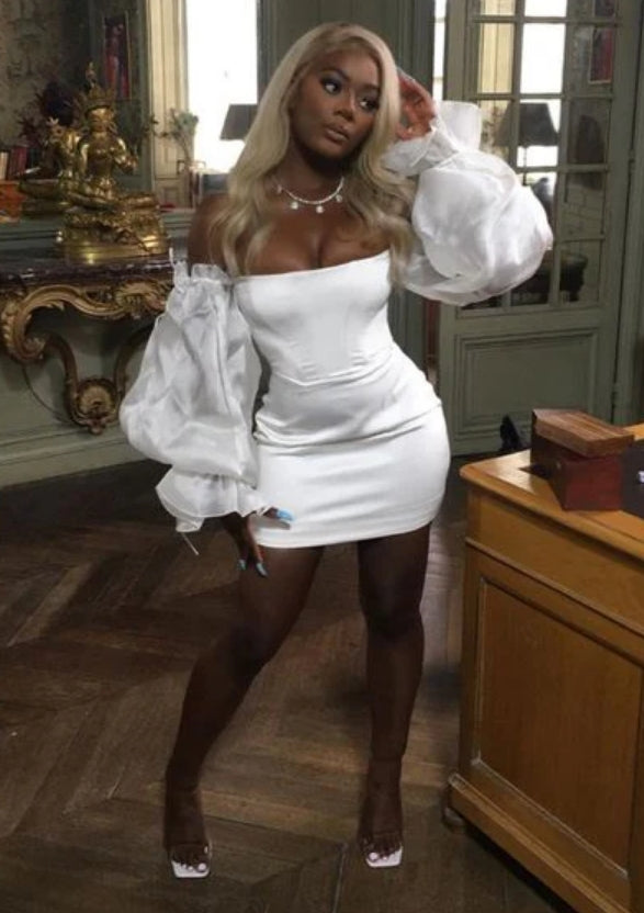 Luolandi Sexy Off Shoulder Short Prom Dress Charming Party Dress Homecoming Dress