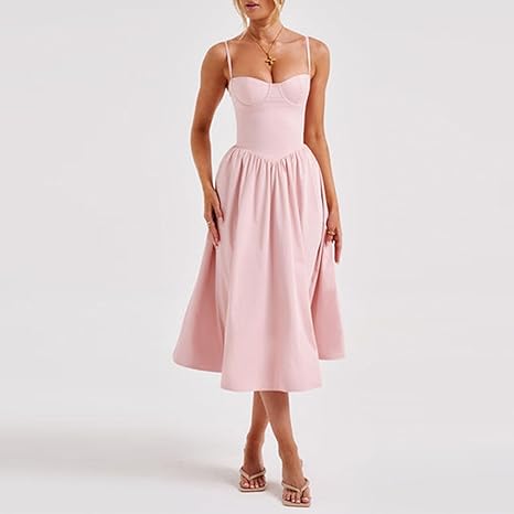 Luolandi Dress A Line Pink Evening Dresses Charming Formal Party Dress Prom Gown