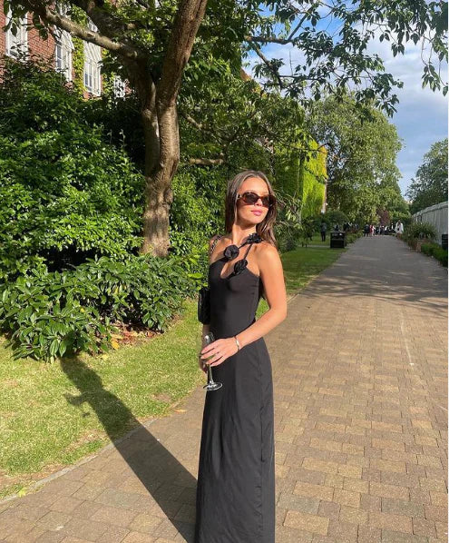 Luolandi Classy Black Pary Dress One Shoulder Simple Evening Dress Charming Formal Dress