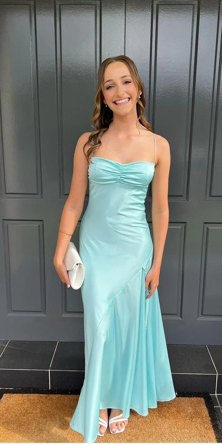 Luolandi Elegant Formal Dress Gowns Evening Gowns Spaghetti Straps Long Prom Dress Charming Party Dress