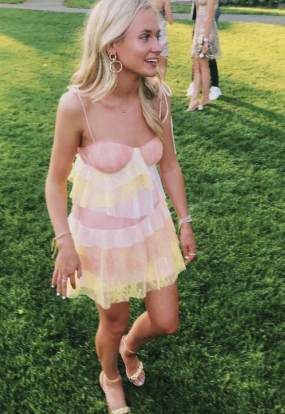 Luolandi Short Prom Dress Cute Homecoming Dress Charming Graduation Dress Party Wear