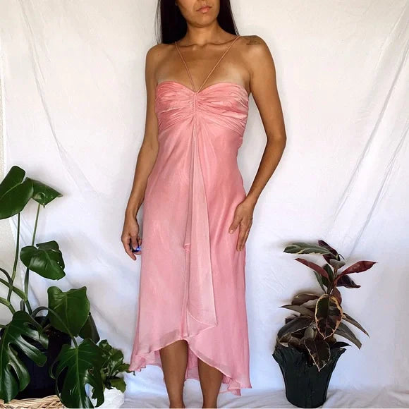 Luolandi Pink Mermaid Off Shoulder Formal Dress Charming Evening Party Dress