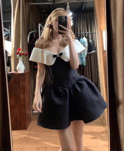 Luolandi Chic A Line Off the Shoulder Short Prom Dress Charming Homecoming Dress Lovely Graduation Dress Sweetheart Birthday Party Dress