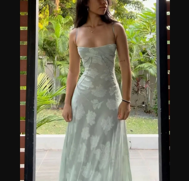 Luolandi Lilac Spaghetti Straps Elegant Long Party Dress Charming Evening Dress Formal Dress