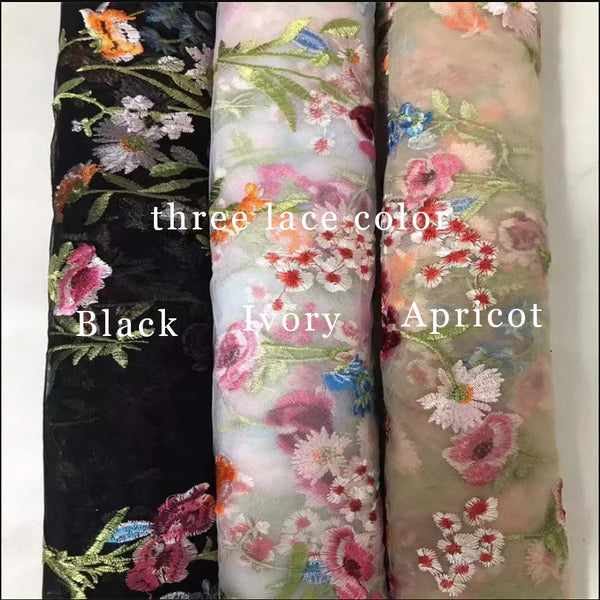 Luolandi Ivory Flower A-Line Spaghetti Straps Corset Long Prom Dress With Slit Beautiful