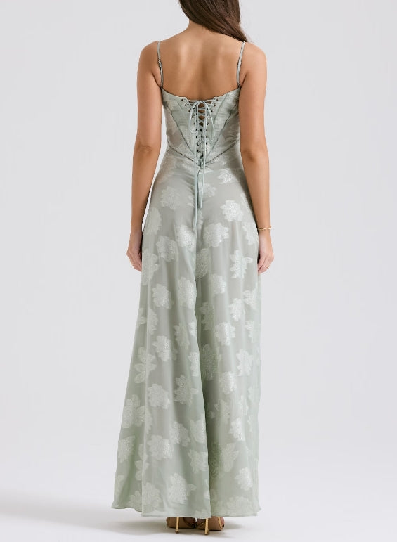 Luolandi Lilac Spaghetti Straps Elegant Long Party Dress Charming Evening Dress Formal Dress