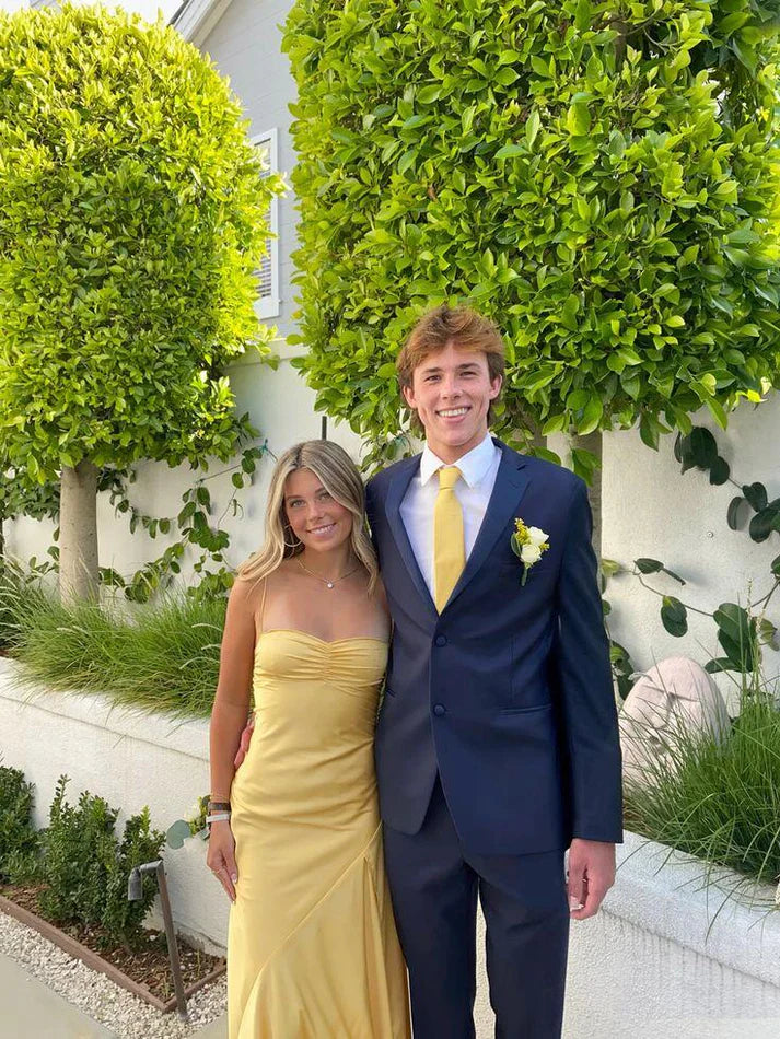 Luolandi Elegant Formal Dress Gowns Evening Gowns Spaghetti Straps Long Prom Dress Charming Party Dress