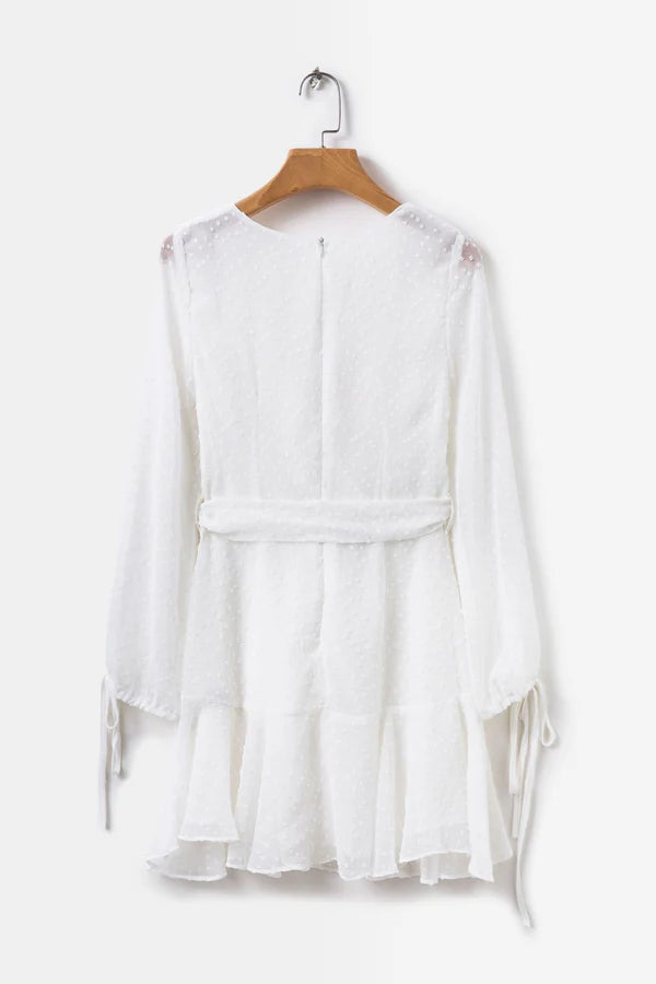 Luolandi Summer Dress Bohemian Mini Beach Dress homecoming dress V-neck Elegant Party Dress