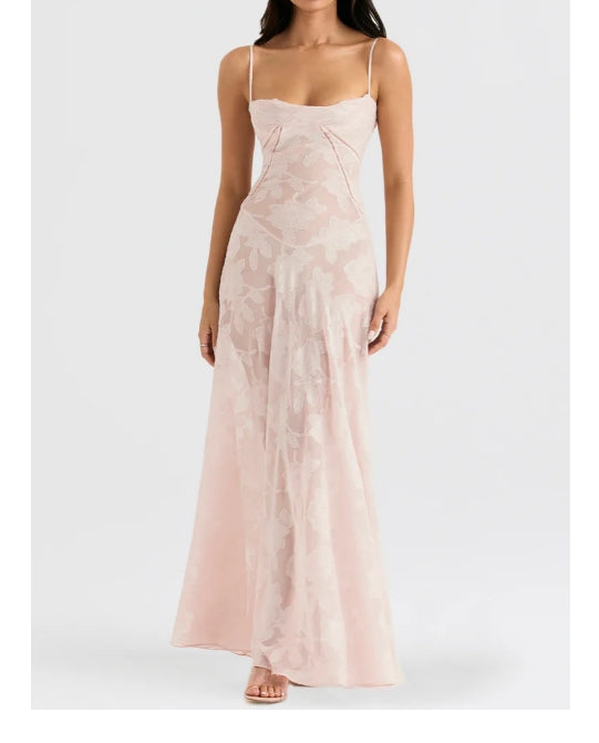 Luolandi Lilac Spaghetti Straps Elegant Long Party Dress Charming Evening Dress Formal Dress