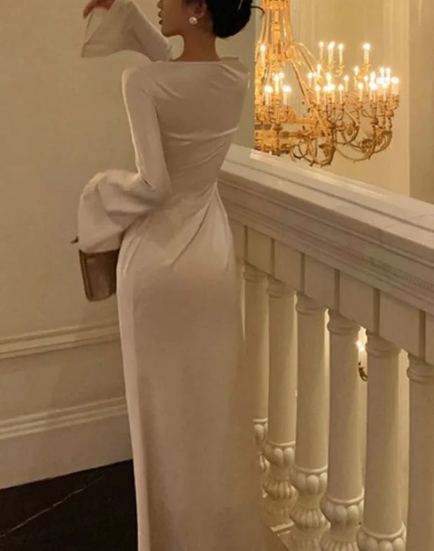 Luolandi Long Sleeves Long Prom Dress Elegant Party Dress Evening Dress Formal Dress