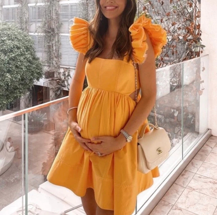 Luolandi Lovely Square Neck A-Line Sleeveless Short Homecoming Dress Cute Summer Party Dress