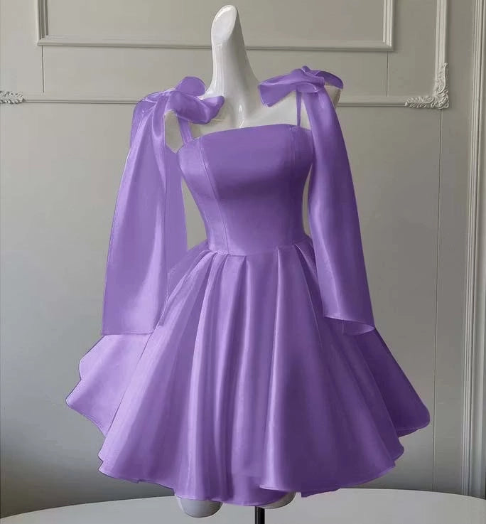 Luolandi Lovely Straps A Line Short Homecoming Dresses Cute Sleeveless Summer Birthday Party Dress