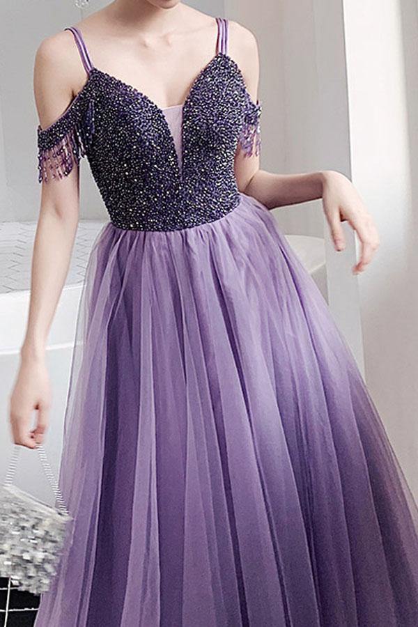 Luolandi New Arrival Real Made Charming Beading Long Prom Dresses Evening dresses Beautiful