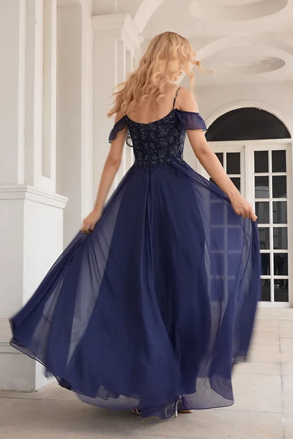 Luolandi Elegant shiny A-shaped embellishments with beaded off shoulder Mother Of The Bride Dresses Beautiful