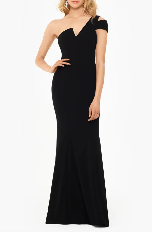 Luolandi Noble V-neck with thin shoulder straps off the shoulder tight corset and floor length evening dress Sexy