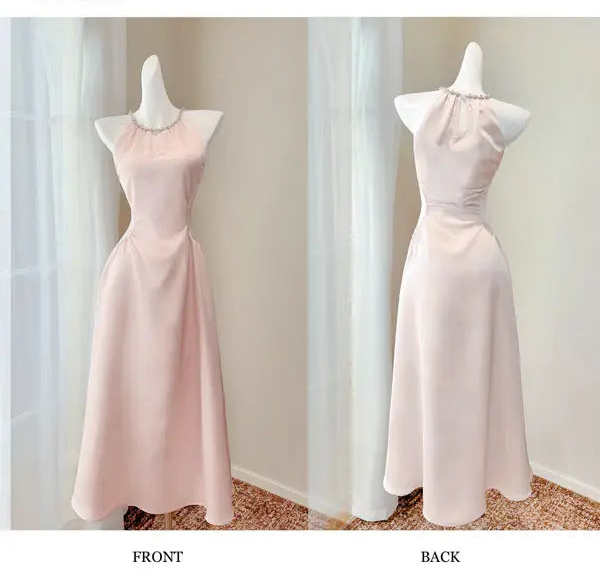 Luolandi Elegant A Line Sleeveless Evening Party Dress Pretty Formal Prom Dress For Girls