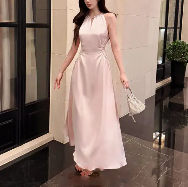Luolandi Elegant A Line Sleeveless Evening Party Dress Pretty Formal Prom Dress For Girls