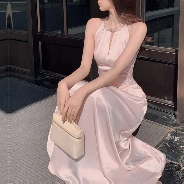 Luolandi Elegant A Line Sleeveless Evening Party Dress Pretty Formal Prom Dress For Girls