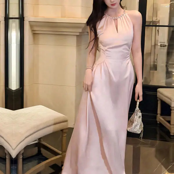 Luolandi Elegant A Line Sleeveless Evening Party Dress Pretty Formal Prom Dress For Girls