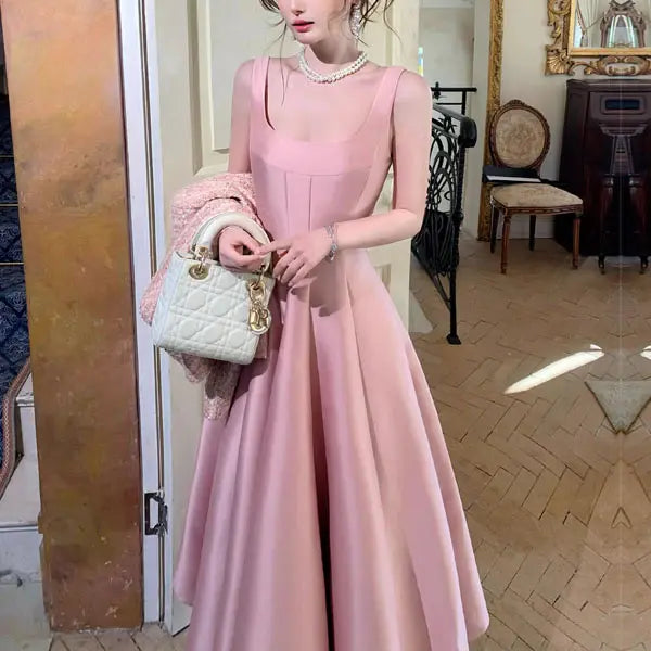 Luolandi Lovely Princess A-Line Sleeveless Birthday Party Dress Cute Formal Prom Dress