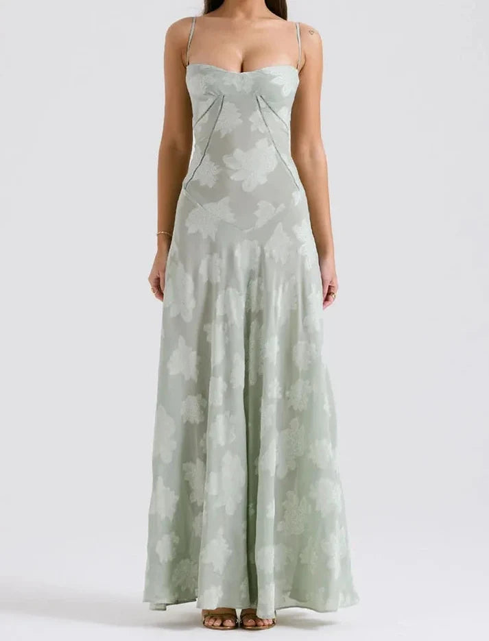 Luolandi Lilac Spaghetti Straps Elegant Long Party Dress Charming Evening Dress Formal Dress