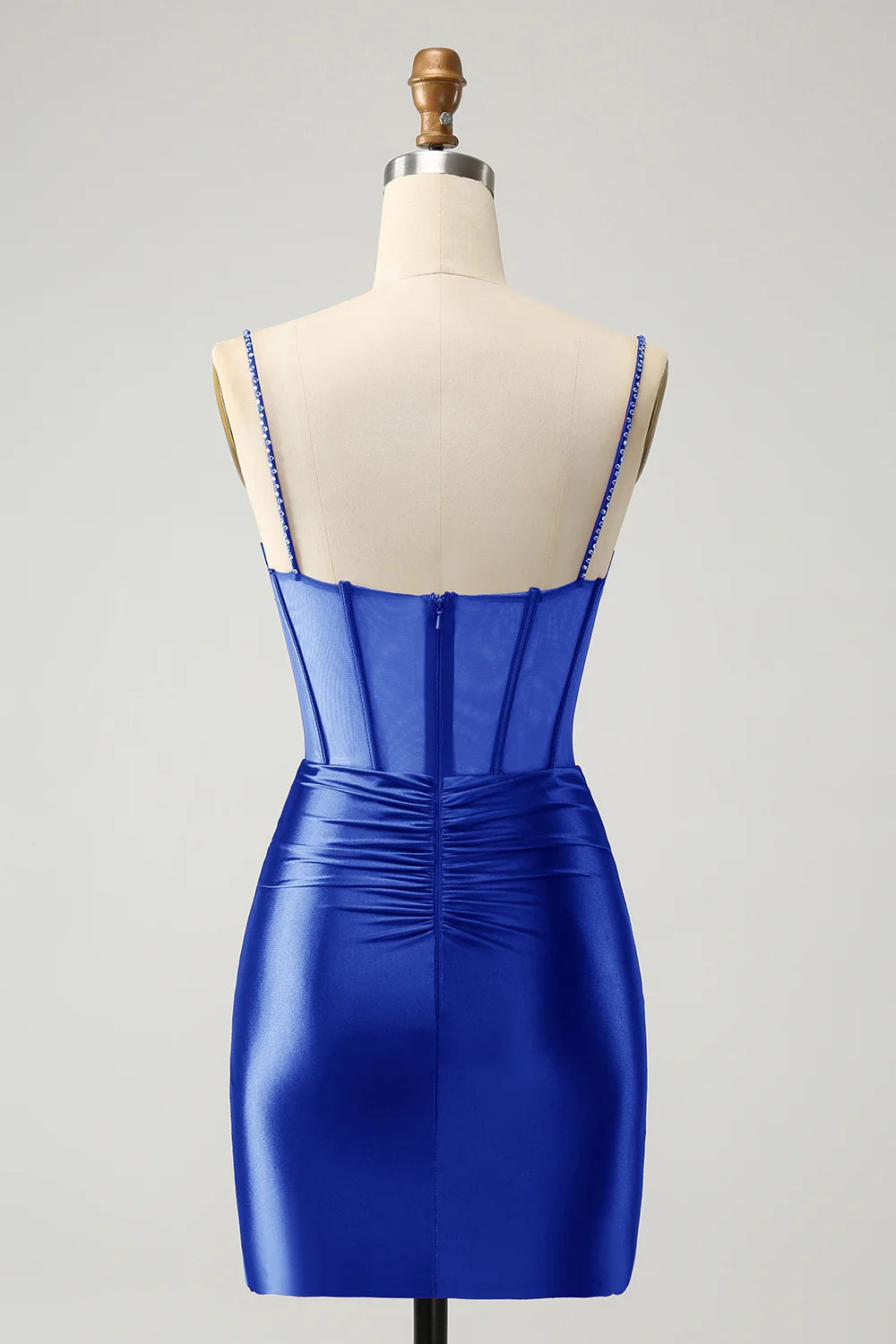 Luolandi Red Sequins Spaghetti Straps Tight Homecoming Dress Short Party Dress