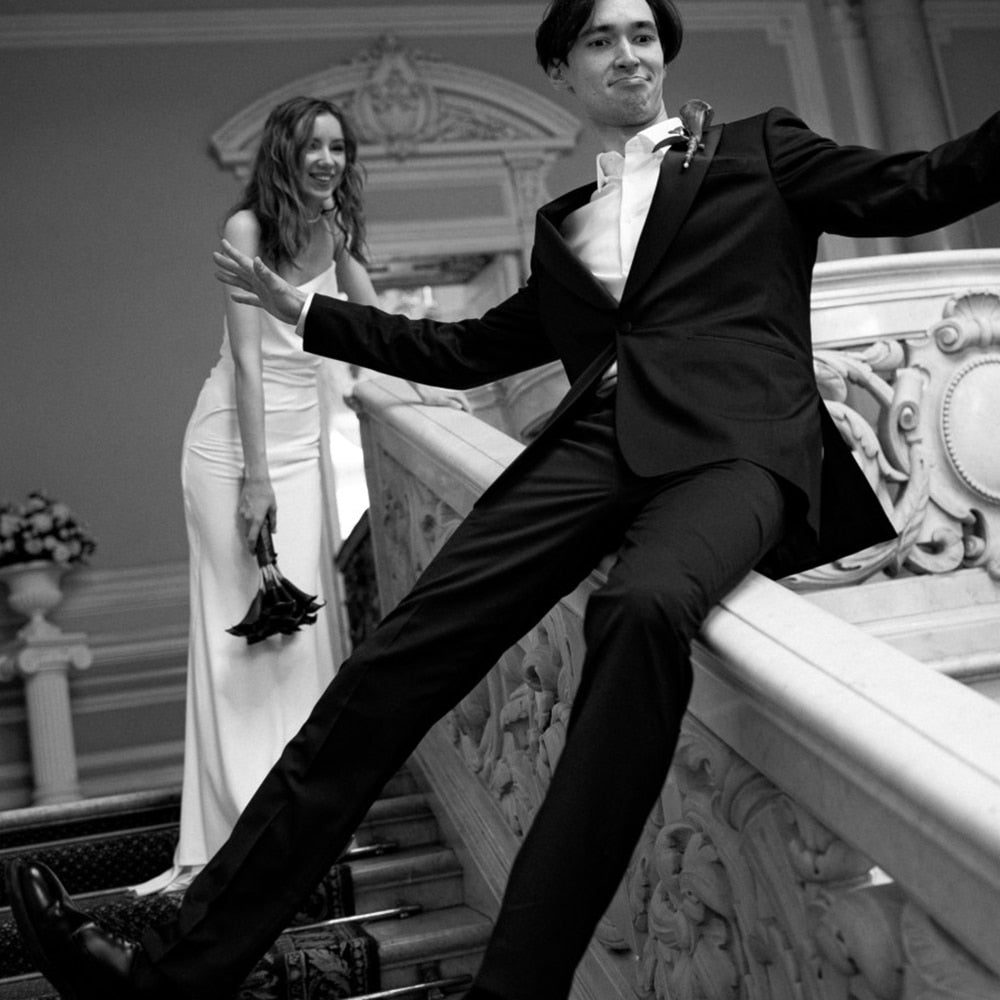 Luolandi Simple Beach Spaghetti Straps Satin Backless Buttons Ribbon Trailing Wedding Dresses Sexy