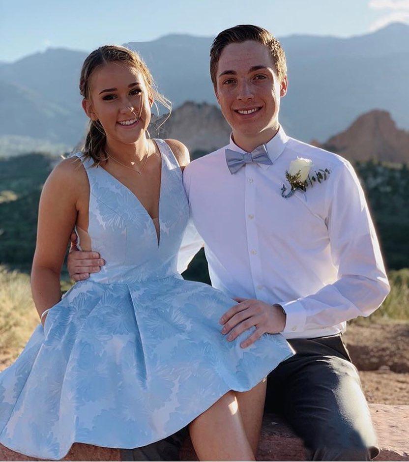 Luolandi Simple Lilac A Line Sleeveless Jacquard Floral Homecoming Dresses Halter Graduation Dresses Beautiful