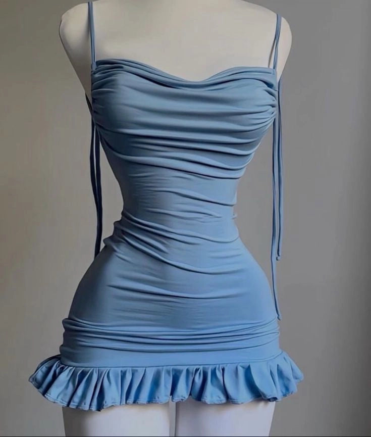 Luolandi Simple Sheath Straps Black/Blue Short Homecoming Dress Cute Graduation Party Dress