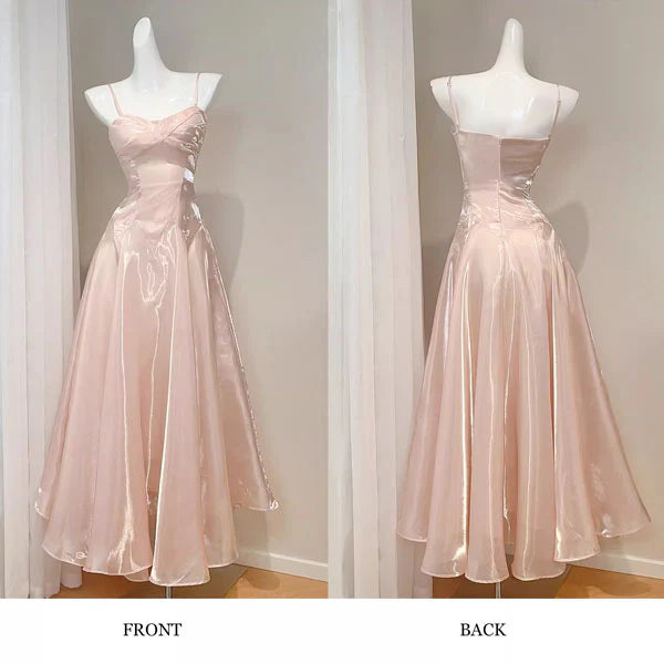 Luolandi Sweetheart A Line Spaghetti Straps Sleeveless Formal Prom Dress Lovely Party Evening Gown
