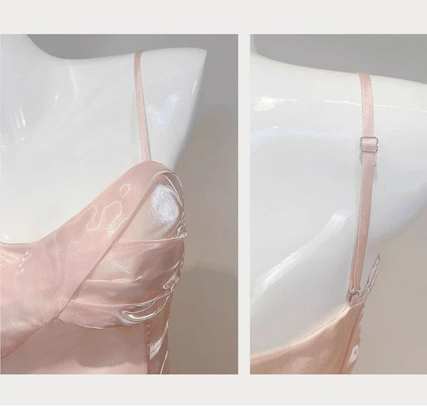 Luolandi Sweetheart A Line Spaghetti Straps Sleeveless Formal Prom Dress Lovely Party Evening Gown