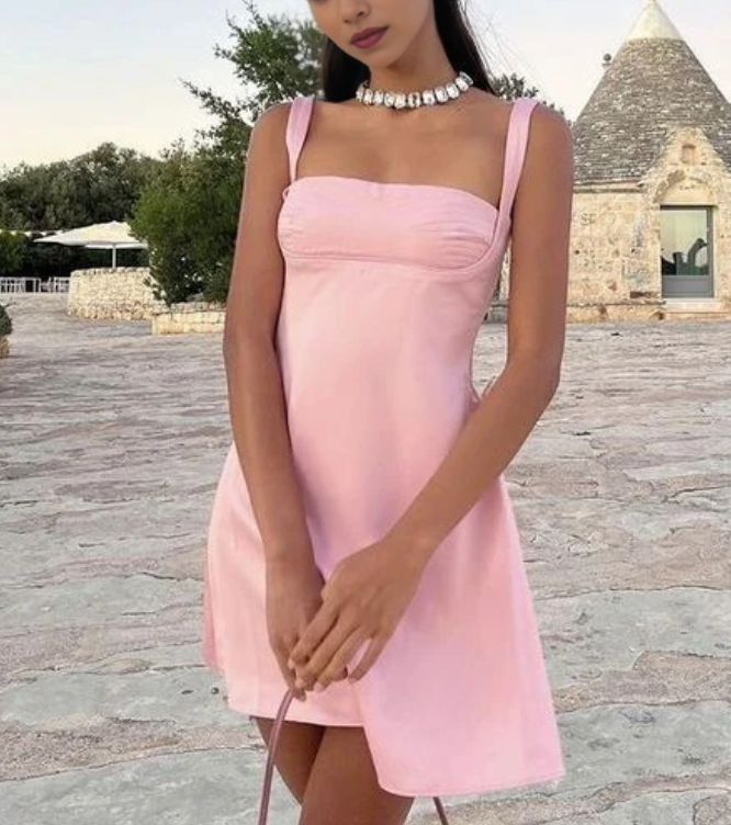 Luolandi Sweetheart A Line Straps Homecoming Dress Simple Short/Mini Graduation Dress Lovely Birthday Party Dress