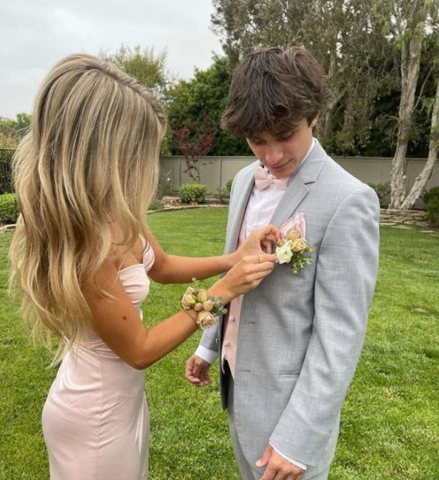 Luolandi Sweetheart Sheath Spaghetti Straps Satin Formal Prom Dress With Slit Lovely Graduation Dress Long Party Evening Gowns