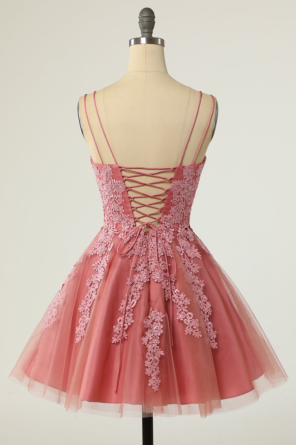 Luolandi Tulle V Neck A Line Homecoming Dresses With Applique And Sash Beautiful