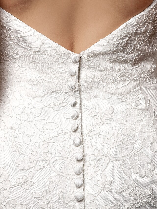 Luolandi Wedding Dresses Halter Neck Lace Regular Straps Open Back with Beading Flower