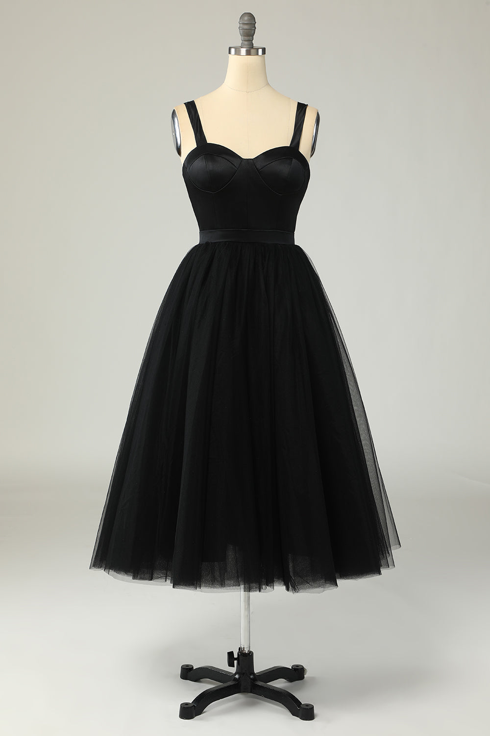Luolandi Unique A Line Sleeveless Sweetheart Graduation Dress Tulle Homecoming Dress Lovely Prom Dress