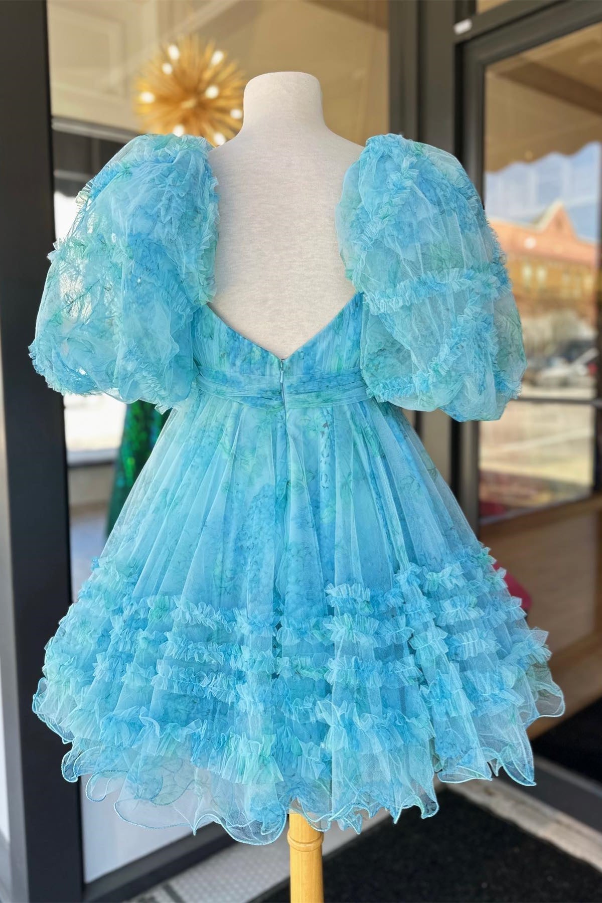 Luolandi Unique Short Layered Tulle Sweetheart Neck Short Cocktail Dress Homecoming Dresses Sexy