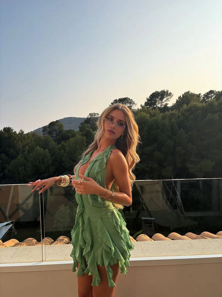 Luolandi Unique A Line Halter Ruffles Short Homecoming Dress Charming Graduation Dress Lovely Birthday Party Dress