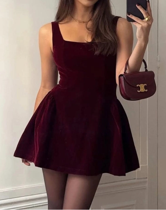 Luolandi Vintage A Line Straps Sleeveless Short Formal Homecoming Dress Classy Summer Birthday Party Dress