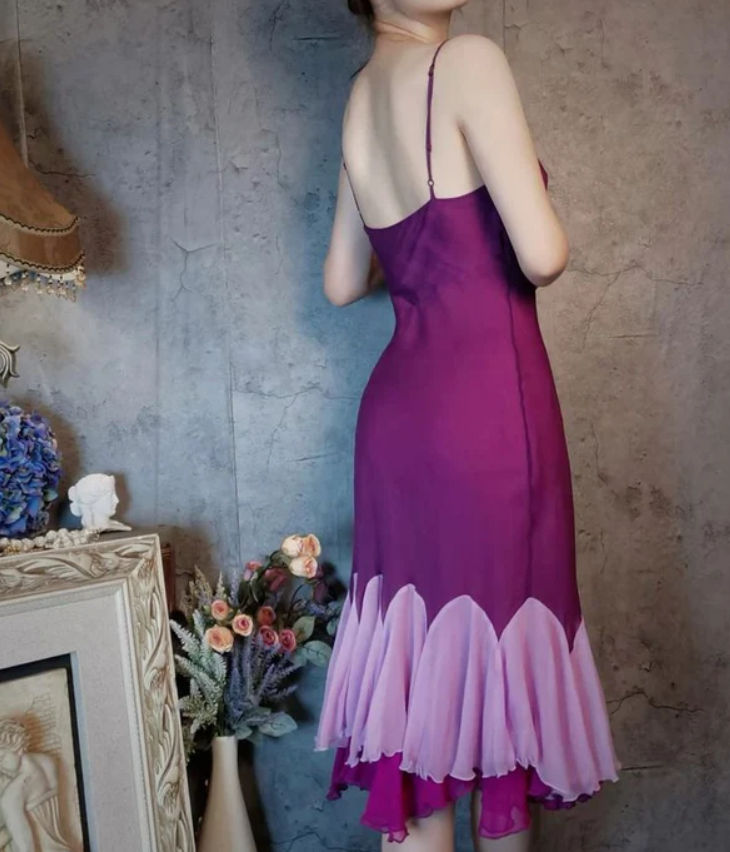 Luolandi Vintage Mermaid Spaghetti Strap Prom Dress Charming Evening Dress Lovely Graduation Dress Chic Birthday Party Dress