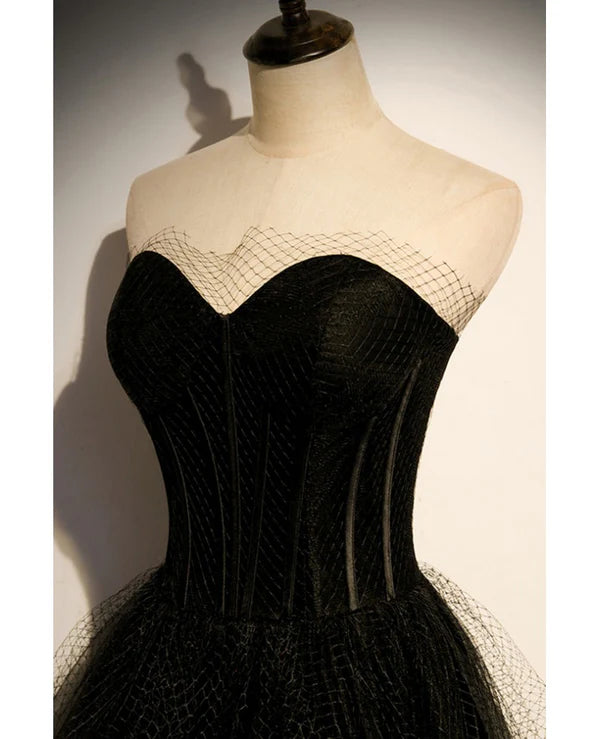 Luolandi Elegant Strapless Sleeveless Prom Dress with A-shaped princess sweetheart backless and ground length evening dress