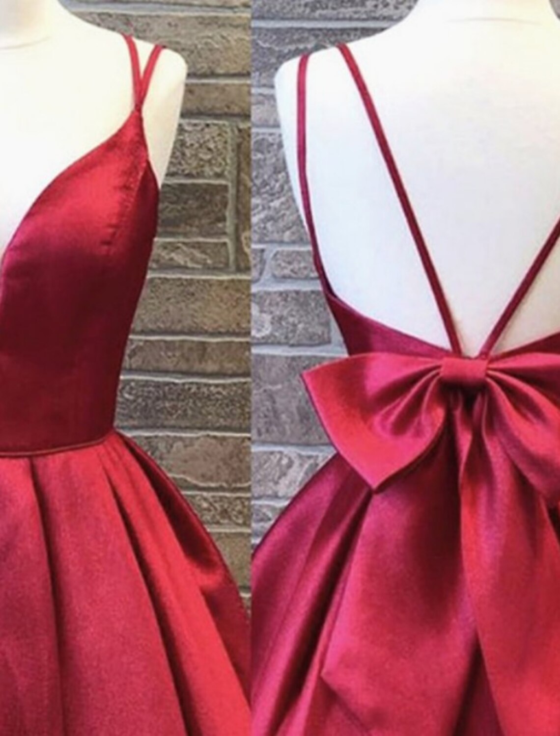 Luolandi A-Line Homecoming Dresses Backless Dress Holiday Short / Mini Sleeveless Spaghetti Strap Charmeuse