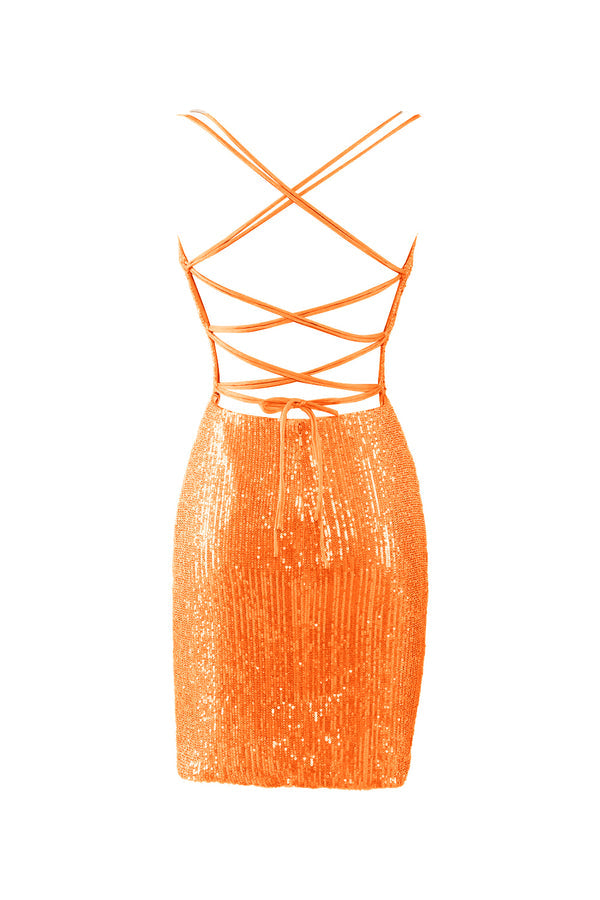 Luolandi Bodycon V Neck Blue Sequins Homecoming Dress Sparkly Party Dress Sexy