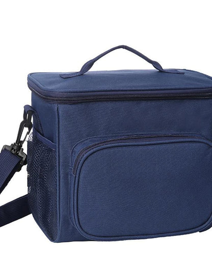 1pc Lunch Box For Men Women With Adjustable Shoulder Strap, Insulated Lunch Bag For Office School Picnic, Reusable Lunch Tote Bags For Office Work, Cooler Bag For Women Men