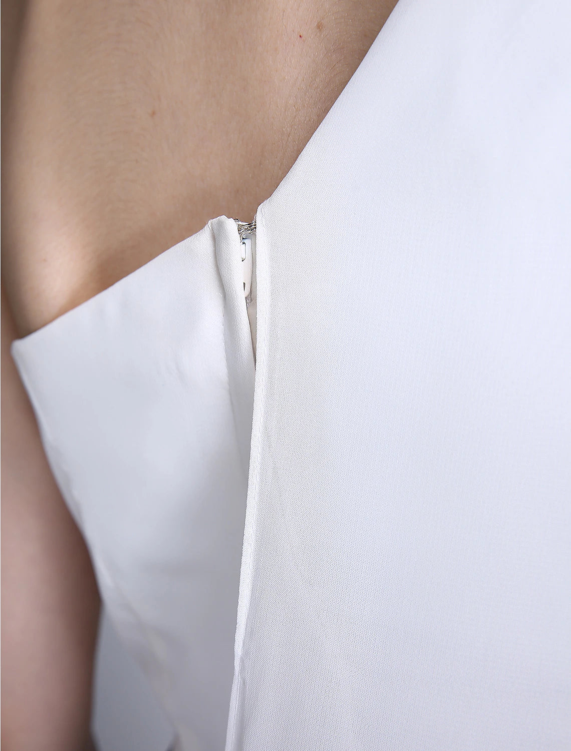 Luolandi Mermaid / Trumpet Mother of the Bride Dress Color Block One Shoulder Ankle Length Chiffon Sleeveless